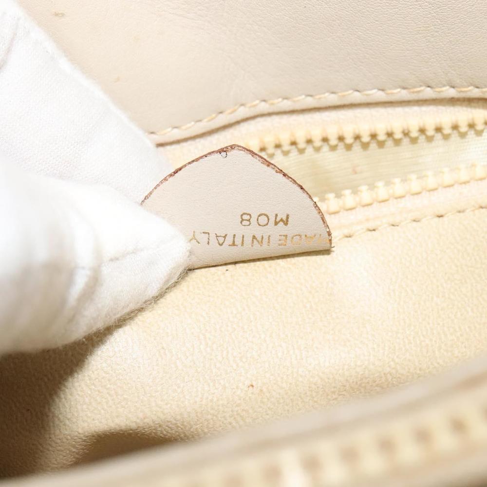 CELINE Shoulder Bag Leather Gold Beige Auth BA2040 - Picture 12 of 16